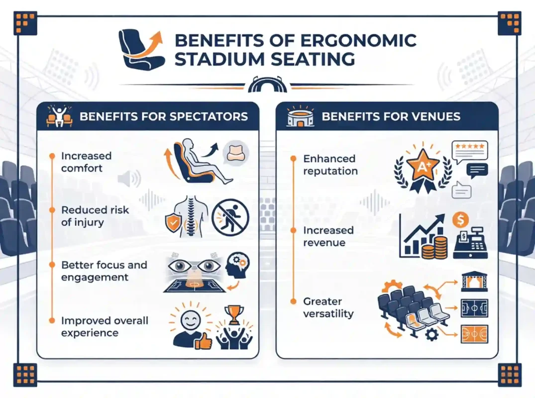 What are the Benefits of Ergonomic Stadium Seating