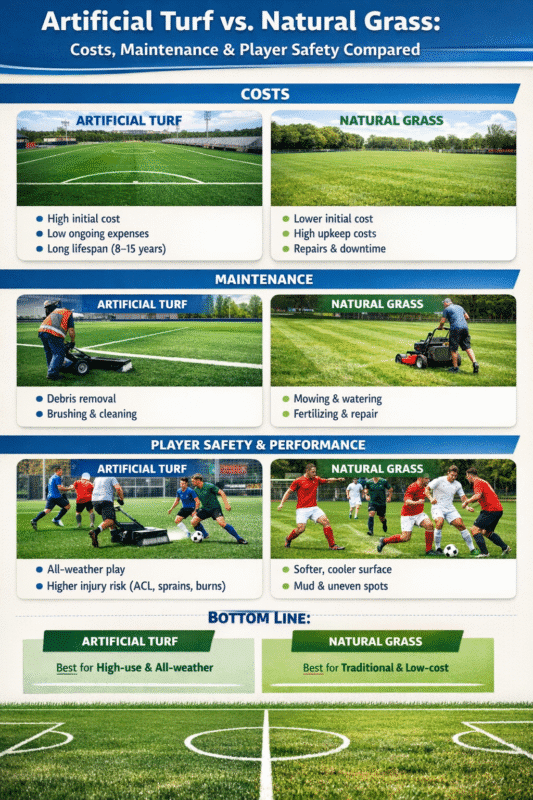 Artificial turf vs Natural grass