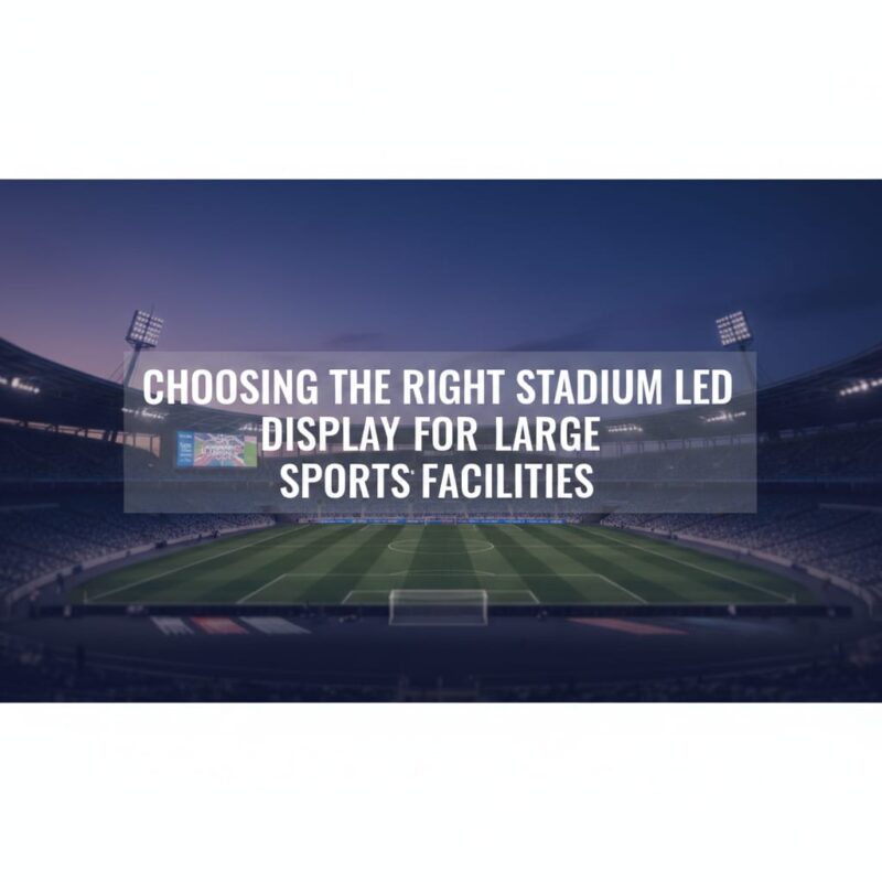 Choosing the Right Stadium LED Display for Large Sports Facilities