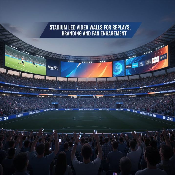 Stadium LED Video Walls for Replays, Branding, and Fan Engagement