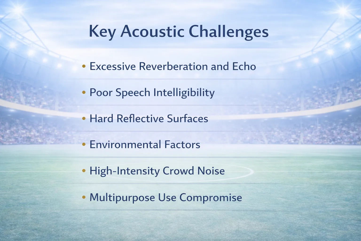 Key Acoustic Challenges