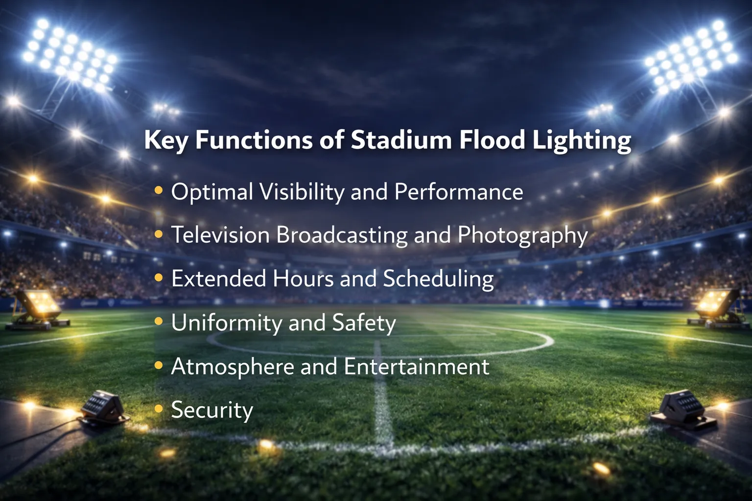 Key Functions of Stadium Flood Lighting