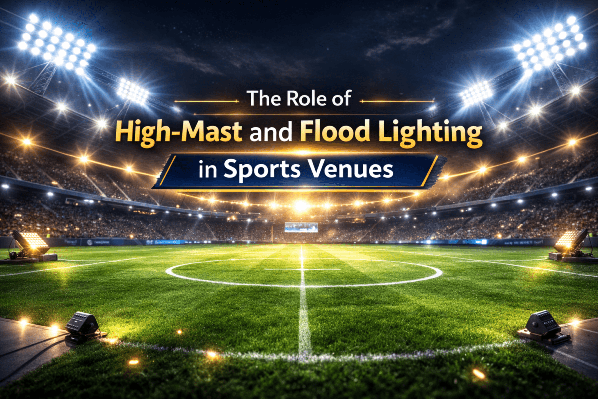 The Role of High-Mast and Flood Lighting in Sports Venues