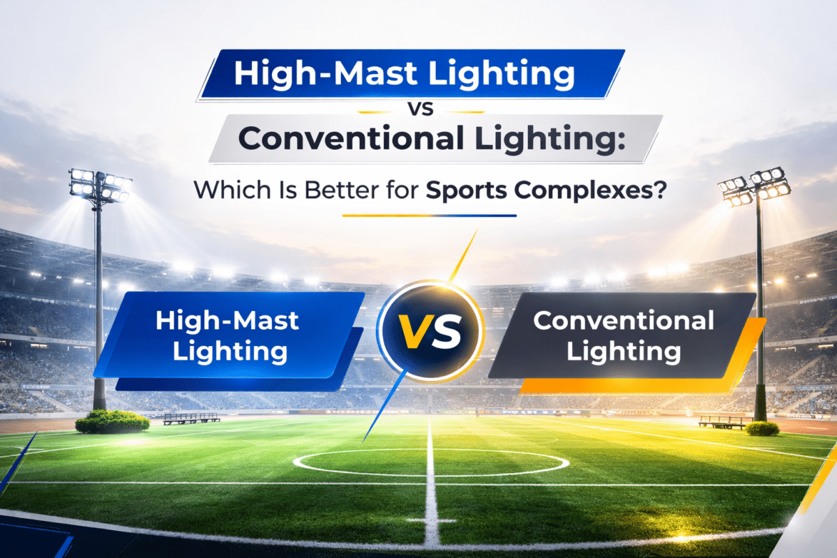 High-Mast Lighting vs Conventional Lighting: Which Is Better for Sports Complexes?