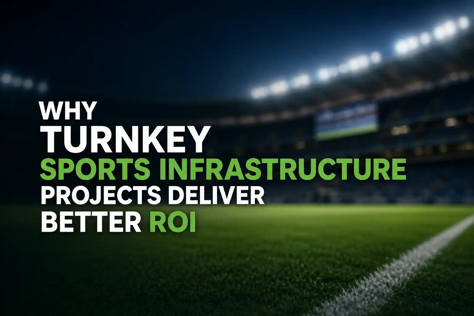 Blurred stadium with ROI-focused text